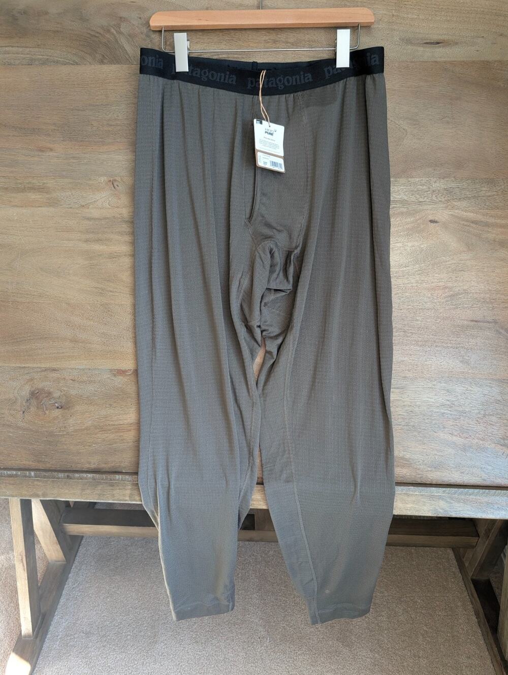 Patagonia Capilene Thermal Weight Bottoms Womens L Marlow Brown Odor Control NWT